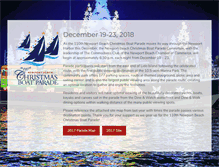 Tablet Screenshot of christmasboatparade.com